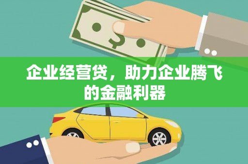 通霄企业经营贷，助力企业腾飞的金融利器