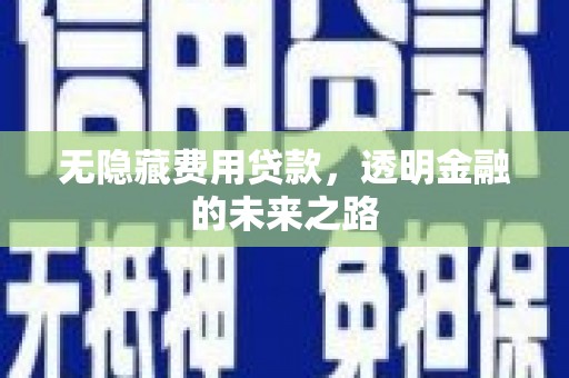通霄无隐藏费用贷款，透明金融的未来之路