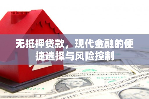 通霄无抵押贷款，现代金融的便捷选择与风险控制