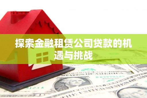 通霄探索金融租赁公司贷款的机遇与挑战