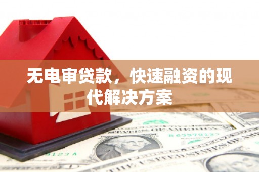 通霄无电审贷款，快速融资的现代解决方案
