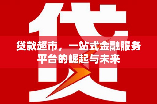 通霄贷款超市，一站式金融服务平台的崛起与未来