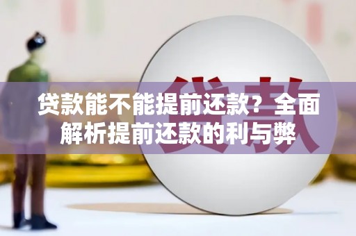 通霄贷款能不能提前还款？全面解析提前还款的利与弊