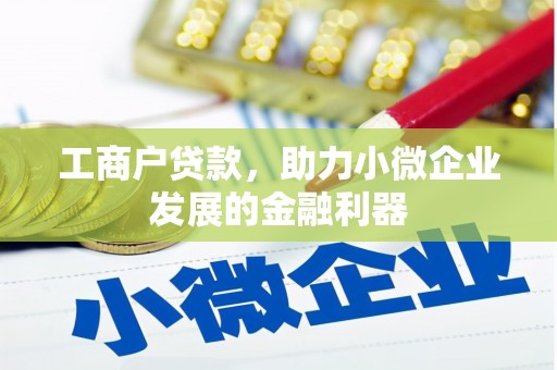 通霄工商户贷款，助力小微企业发展的金融利器