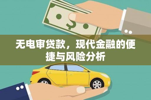 通霄无电审贷款，现代金融的便捷与风险分析