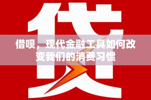 通霄借呗，现代金融工具如何改变我们的消费习惯
