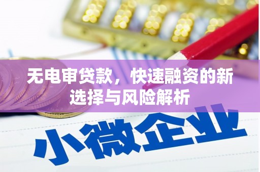 通霄无电审贷款，快速融资的新选择与风险解析