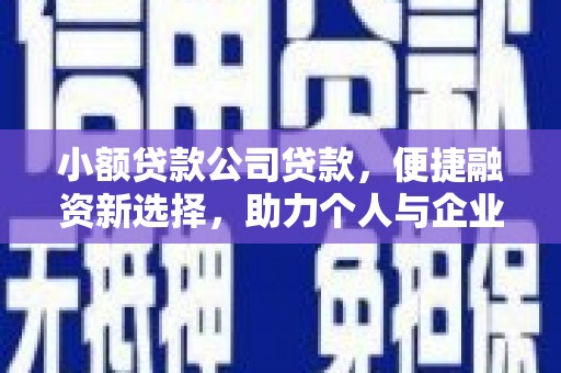 通霄小额贷款公司贷款，便捷融资新选择，助力个人与企业成长