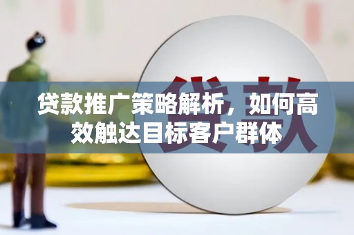 通霄贷款推广策略解析，如何高效触达目标客户群体