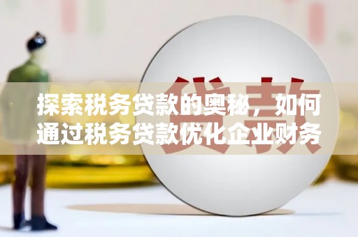 通霄探索税务贷款的奥秘，如何通过税务贷款优化企业财务