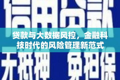 通霄贷款与大数据风控，金融科技时代的风险管理新范式