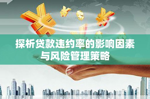 通霄探析贷款违约率的影响因素与风险管理策略