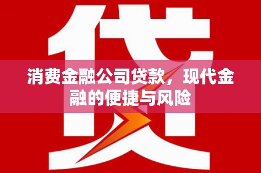 通霄消费金融公司贷款，现代金融的便捷与风险