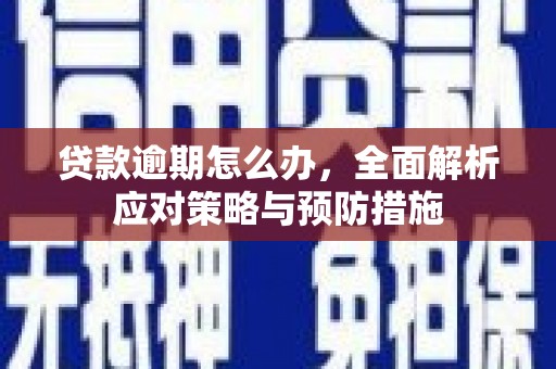 通霄贷款逾期怎么办，全面解析应对策略与预防措施