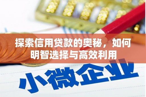 通霄探索信用贷款的奥秘，如何明智选择与高效利用